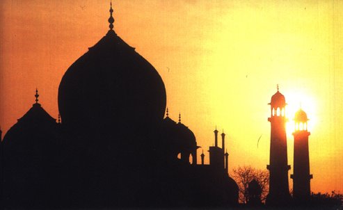 El Taj al atardecer